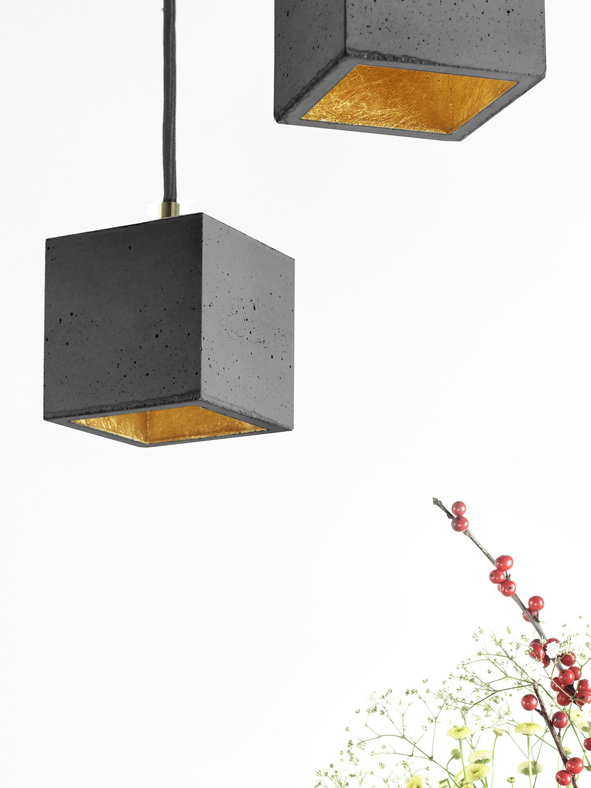 b6dark haengelampe quadratisch klein beton gold 09