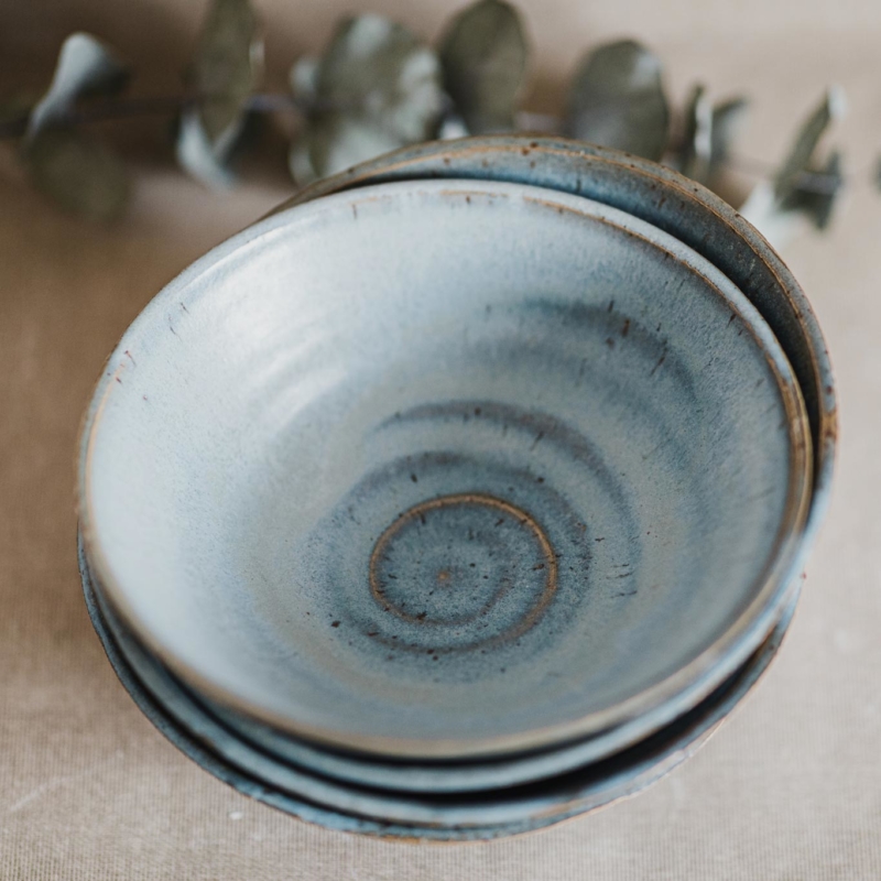 02 dining ritual vessel 1 keramik ton blau handgefertigt brsg