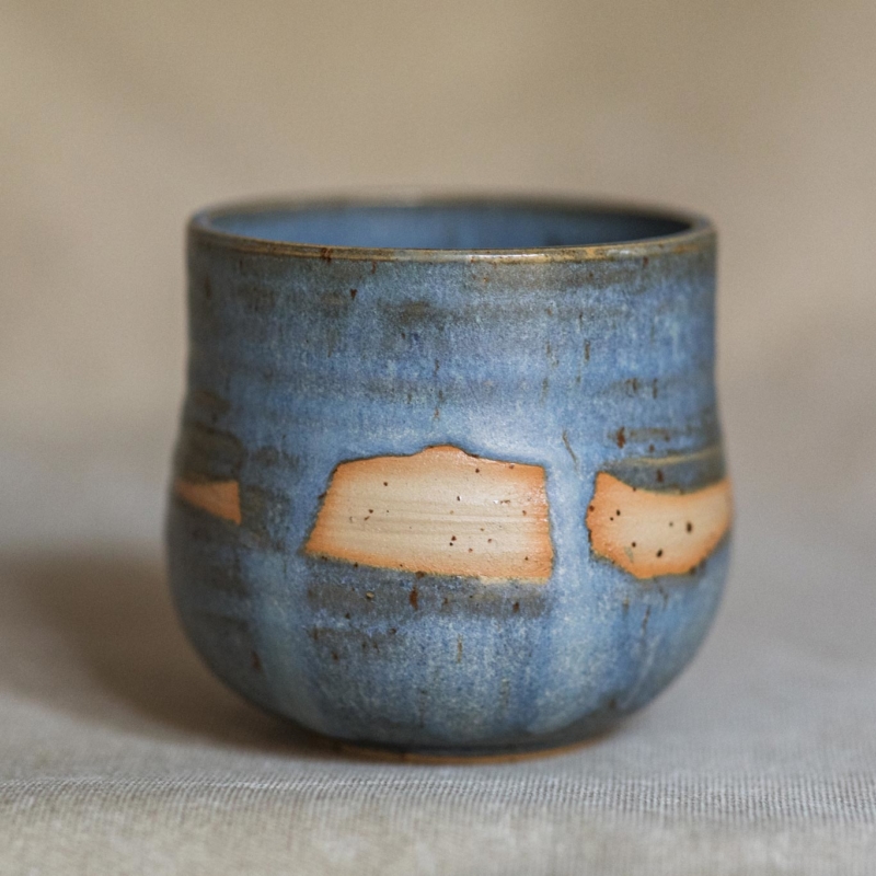 05 cacao ceremony vessel keramik ton blau handgefertigt brsg