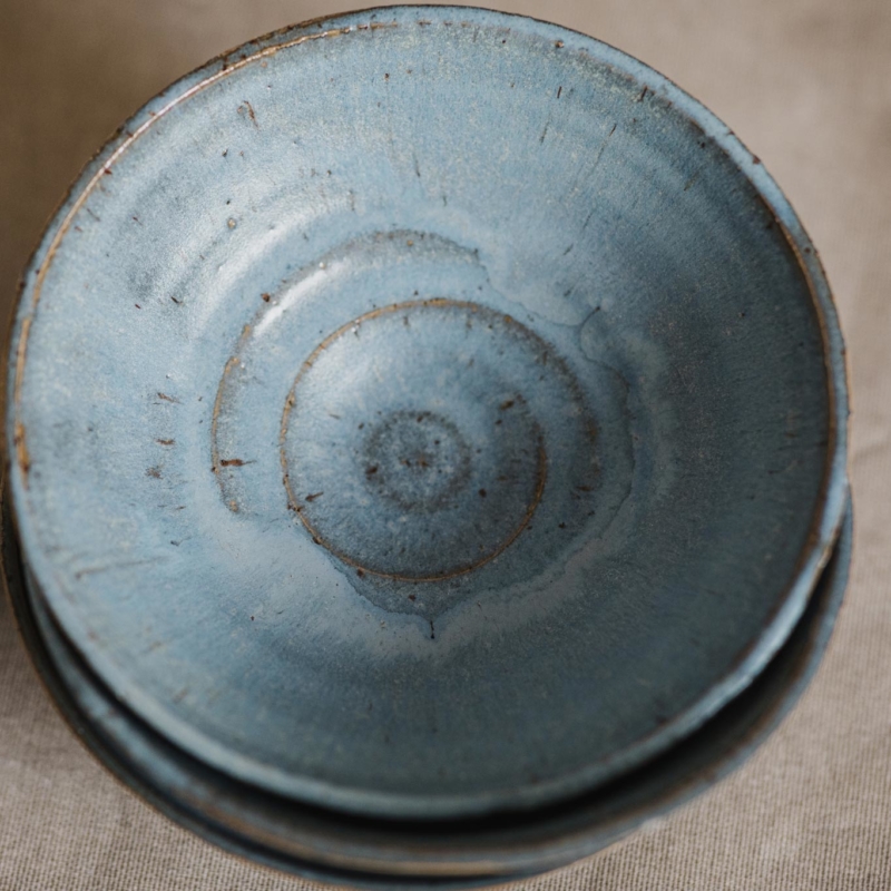 05 dining ritual vessel 1 keramik ton blau handgefertigt brsg