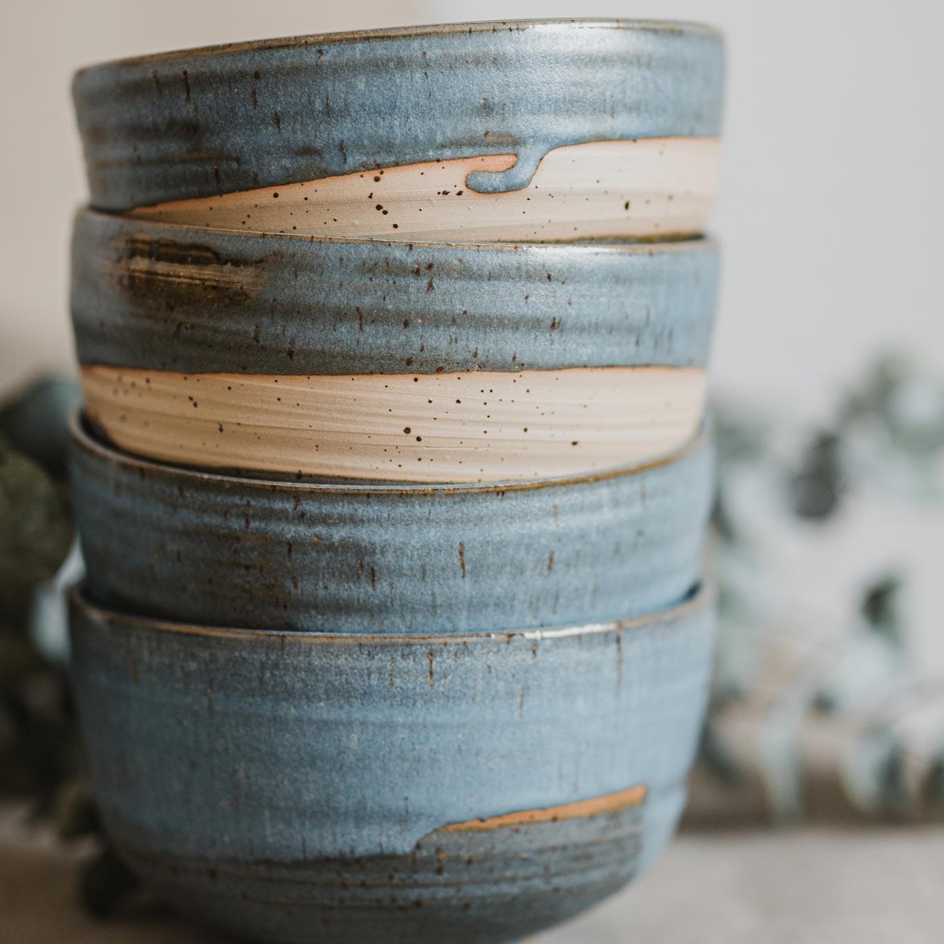 11 dining ritual vessel 2 keramik ton blau handgefertigt brsg